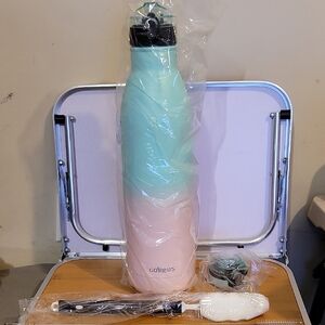 Goppus 60oz Stainless Steel Water Bottle w/ Accessories 2 Lids 1 Bottle